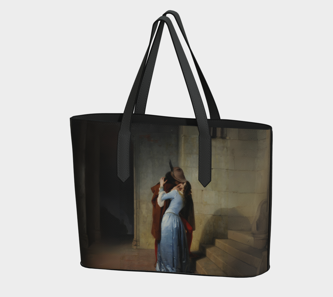 Vegan Leather Tote Overnight Bag