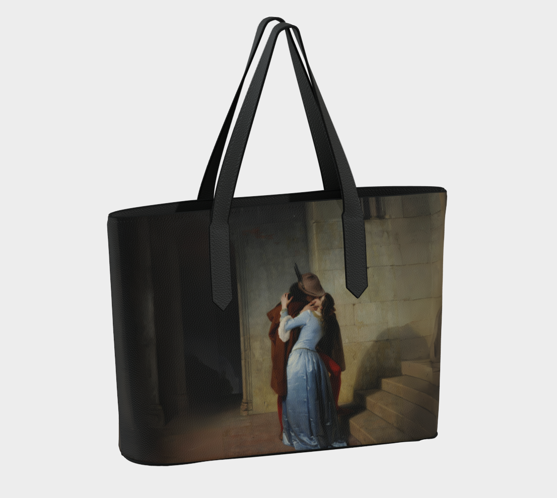 Vegan Leather Tote Overnight Bag