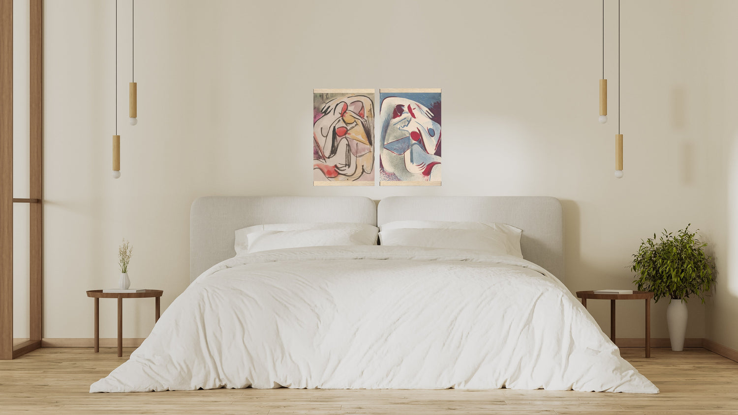 Z Collection - Galanda Kissing Wall in Museum Paper w Hanger
