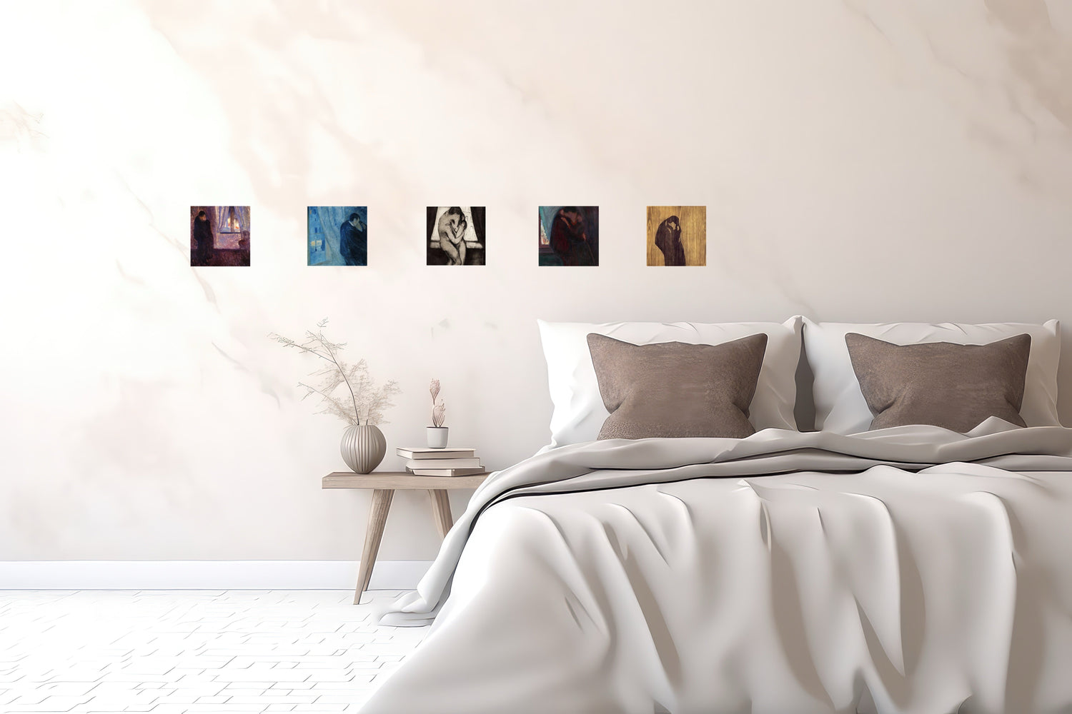 Z Collection - Munch Full Collection Kissing Wall in Aluminum
