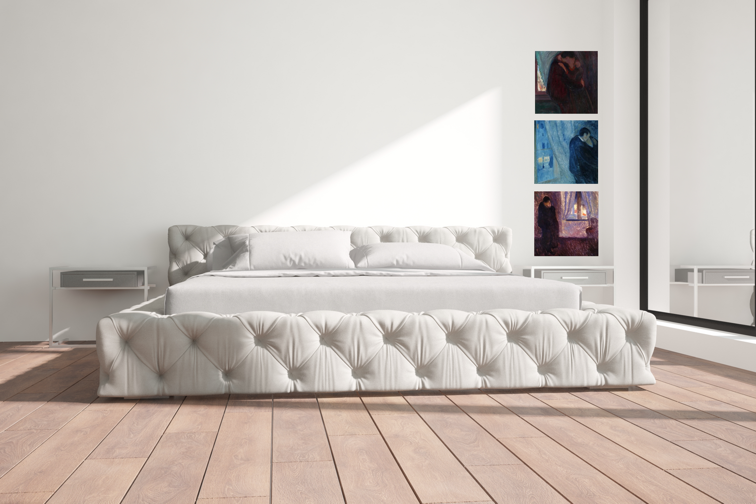 Z Collection - Munch 'By the Window' Kissing Wall in Canvas