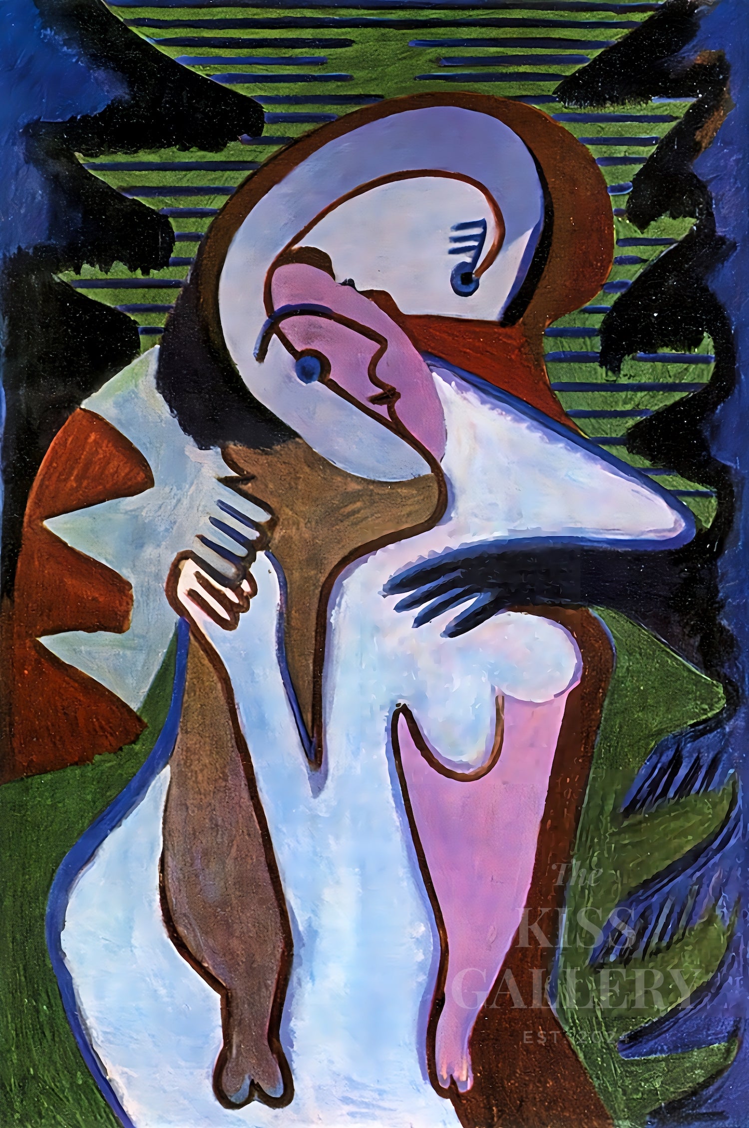 Ernst Ludwig Kirchner - "Lovers (The Kiss)"